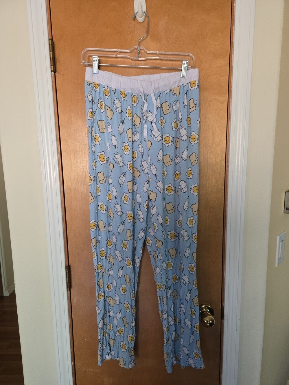 Little Sleepies Breakfast Mens Bamboo Pajamas Sz Large
